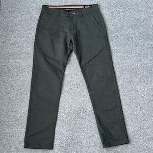 Superdry Pants Mens 32 Dark Green Corporal Slim Colour Chino Cotton Casual